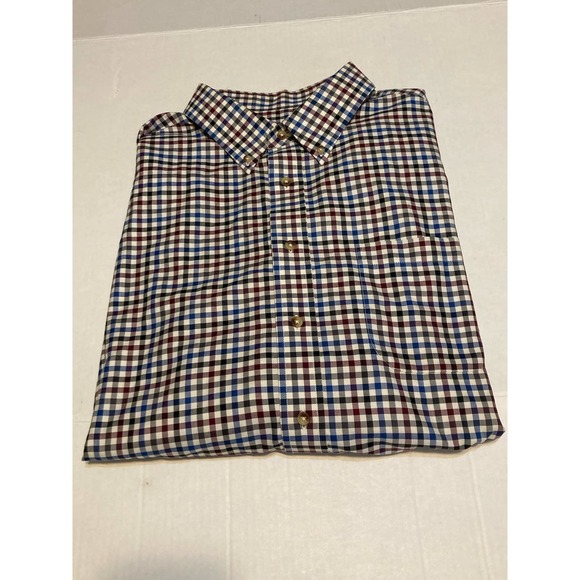 Jos A Bank Mens Long Sleeve‎ Size XXL Travelers Collection Blue, White & Red - Picture 6 of 11